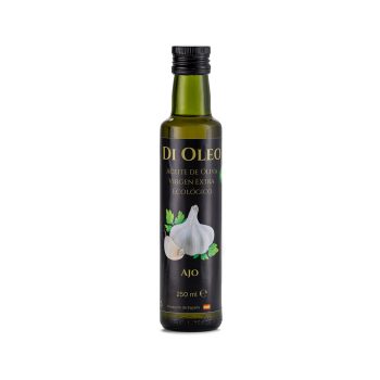 aceite de oliva virgen extra ecológico con ajo