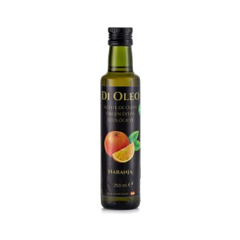 aceite de oliva virgen extra ecológico con naranja