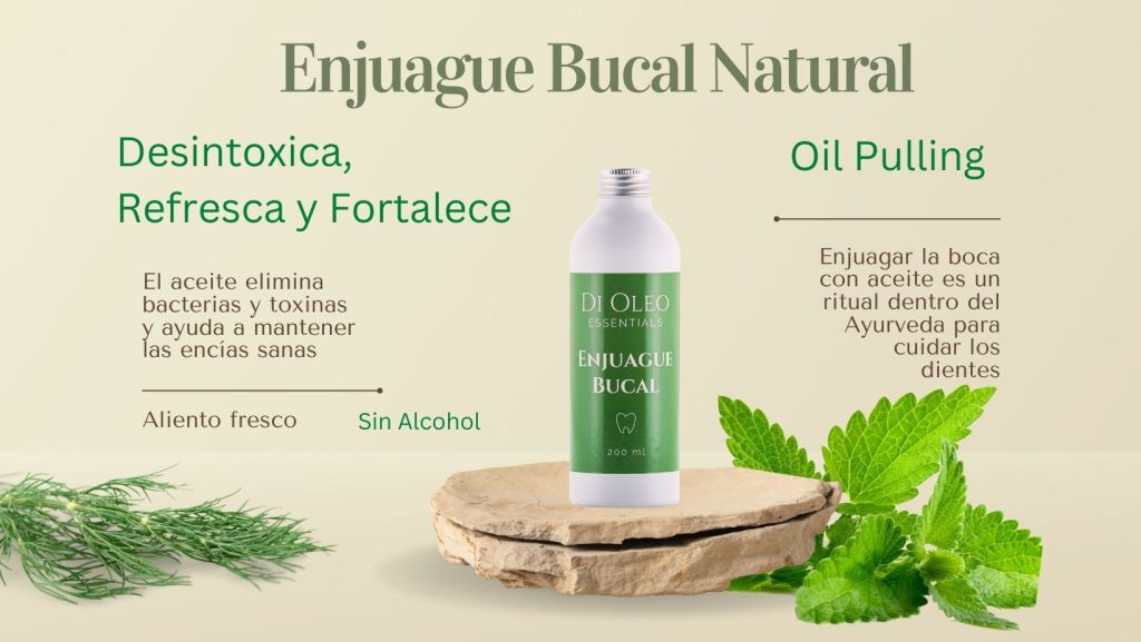 Enjuague Bucal Natural Sin Alcohol: Desintoxica, Refresca y Fortalece