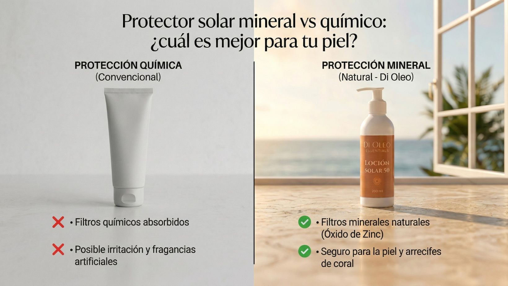 protección mineral vs químico